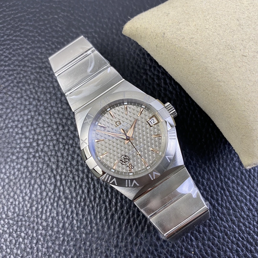 CBD Factory Omega Constellation Co-Axial 38mm Steel & Sedna Accents (123.10.38.21.02.002) 1:1 Super Clone -DD8500 Movement Neat 318